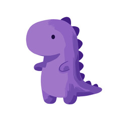 Obraz premium purple dinosaur, cute dinosaur, little dinosaur, cartoon dinosaur, whimsical dinosaur, playful dinosaur, baby dinosaur, dinosaur illustration, child dinosaur, funny dinosaur, adorable dinosaur, dino c