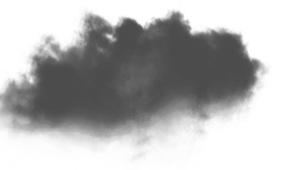 black cloud on white background