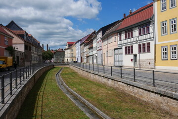 Salza und Lange Straße in Bad Langensalzaa