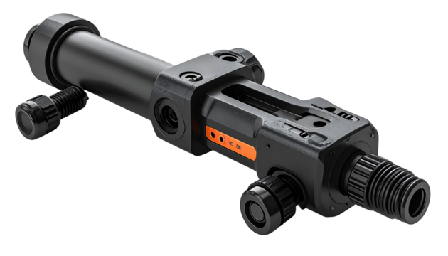 Modern industrial component with intricate design