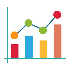 vector illustration of business chart