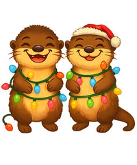 Otter Festive Duo