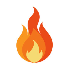 vector illustration of a fire