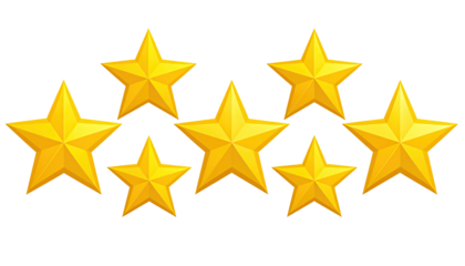 Gold stars on black background (3)
