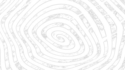 Abstract hypnotic grunge spiral. Hand-drawn black and white textured swirl pattern. Psychedelic doodle design element for overlay and compositions, isolated on a transparent background.