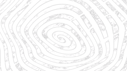 Abstract hypnotic grunge spiral. Hand-drawn black and white textured swirl pattern. Psychedelic doodle design element for overlay and compositions, isolated on a transparent background.
