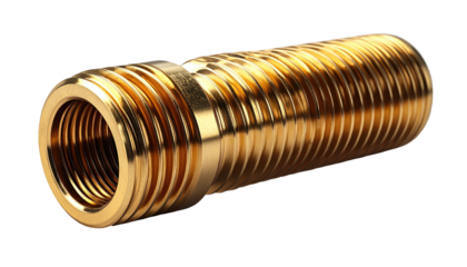 Gold-colored brass fitting