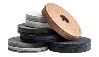 Stacked abrasive discs