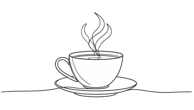 Simple coffee cup illustration
