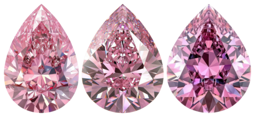 Elegant pink gemstones sparkle beautifully