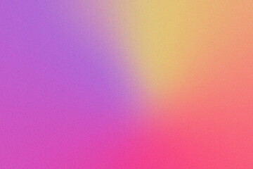 Abstract grainy noisy yellow purple pink gradient background