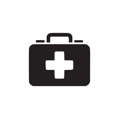 Vector art of first aid kit illustration, symbolizing medical assistance, emergency preparedness, and essential supplies for treating injuries and providing immediate care