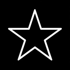 Obraz premium silver star isolated on black