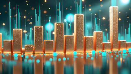 christmas lights on a blue background