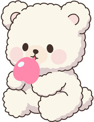 Little Bear with Balloon