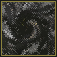 abstract modern ethnic stripe wavy brush stroke pattern design for fashionable silk scarves. textile clothes fabric etc.