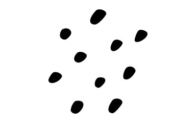Hand Drawn Irregular Dots Pattern OR Freckles Speckle Texture Doodle