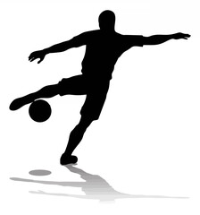 Soccer Football Player Silhou...