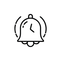 Fototapeta premium Alarm Bell Icon, Notification Alarm Icon, Alert Icon, Reminder Bell Icon, Clock Alarm Icon