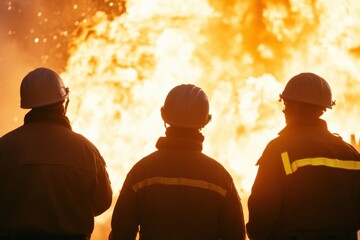 Group of distributors assessing safety protocols for explosive material handling during training session