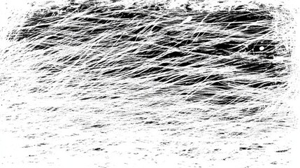 White lines are creating an abstract scrawl sketch texture over a black background