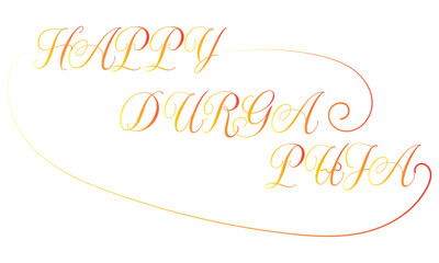 Happy Durga Puja festival greeting card design .  Durga Puja greeting card design featuring goddess face illustration, festive hanging ornaments, and decorative typography for celebration. EPS 10/ AI.