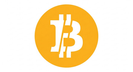 Bitcoin cryptocurrency digital currency decentralized technology blockchain finance icon logo