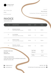 Obraz premium Brown And Black Invoice