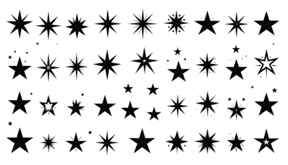 Abstract firework pattern on a black background. Fireworks and stars in various shades of gray and light color bursts create a festive atmosphere