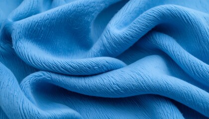 Close-up of a draped light blue fabric