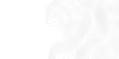 Topographic seamless map pattern with contour lines. Abstract geographic elevation design, lines sea map modern white background.	