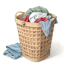 Spacious, durable laundry basket with handles and ventilation. Lightweight design ensures easy carrying