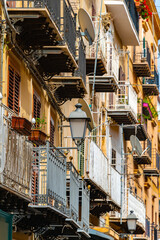 Old town architecture of  Agrigento, Sicily, Italy