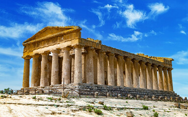 Temple of Concordia in Agrigento, Sicily, Italy