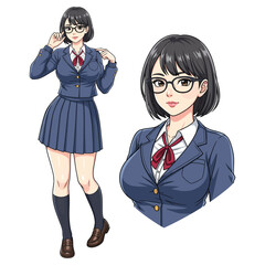 Teenage Female School Student in Uniform