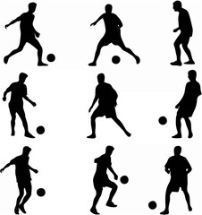 Soccer players with the ball.eps
