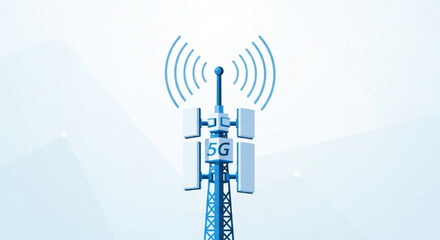 5g network technology cellular tower communication wireless antenna signal transmission infrastructure connectivity