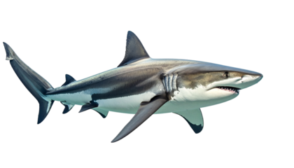 Shark PNG, Transparent Background, Ocean Predator, Great White Shark, Marine Animal, Sea Creature Illustration, Underwater Wildlife, Realistic Shark, Cartoon Shark