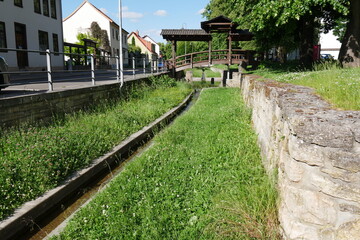Salza in der Niederhöfer Straße in Bad Langensalza