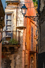 Architecture of Syracuse in Val di Noto, southern Sicily, Italy