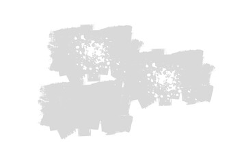 Abstract gray brush stroke background isolated on transparent background