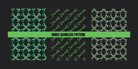 bones seamless pattern design,human bones pattern design