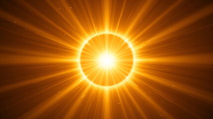 Obraz premium Vector sun light with glare. Golden flash png. Sun rays png. Glare from the sun, dawn, light effect.