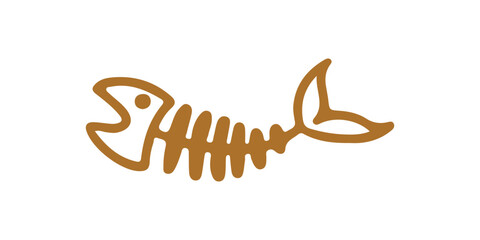 Fishbone Skeleton Illustration
