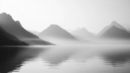 Fototapeta premium Misty mountain landscape