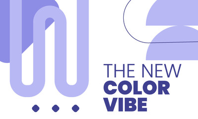 Modern minimalist abstract background with a lavender wavy line shape. Clean and simple vector design for a creative cover, presentation, or branding.