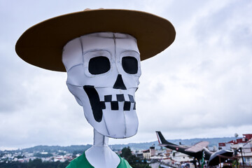 Skeleton Wearing Hat And