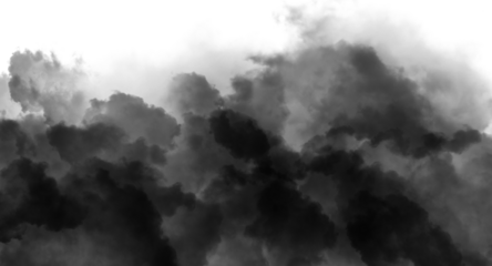 Dramatic Moody Atmospheric Dark Monochrome Textured Landscape with Mist and Fog Under Storm Clouds