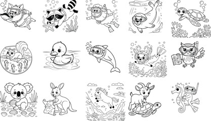 Cute Coloring Pages For kids, Bold And easy, Illustration, Art, Design