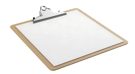 Blank clipboard ready for notes and data with space for text and design for business use